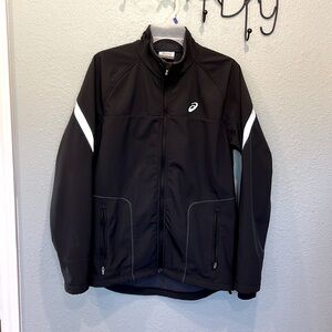 ASICS Ultra Running Waterproof Fleece Lined Lightweight Jacket Unisex Sz Medium